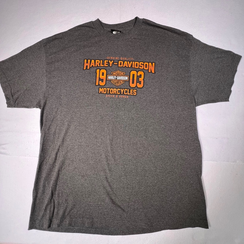Harley-Davidson California Los Angeles T-Shirt Mens 2XL Gray Graphic Tee 1903